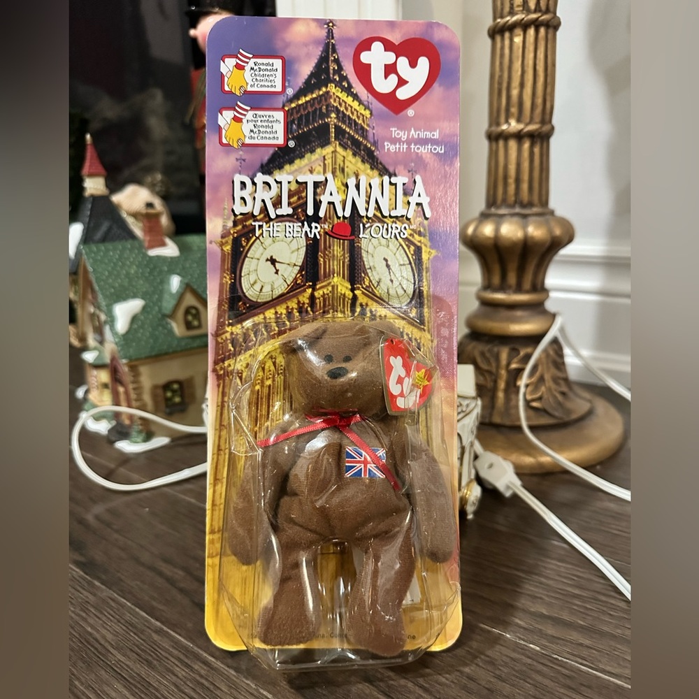 TY Britannia beanie baby from McDonald’s 1990 never opened